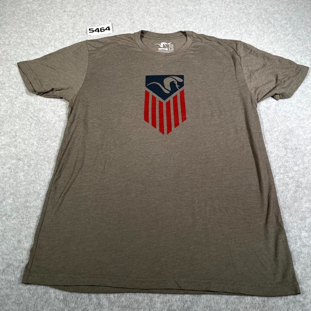 Stone Glacier T Shirt Mens Large Gray Cotton Crew Neck Outdoor Hunting Casual